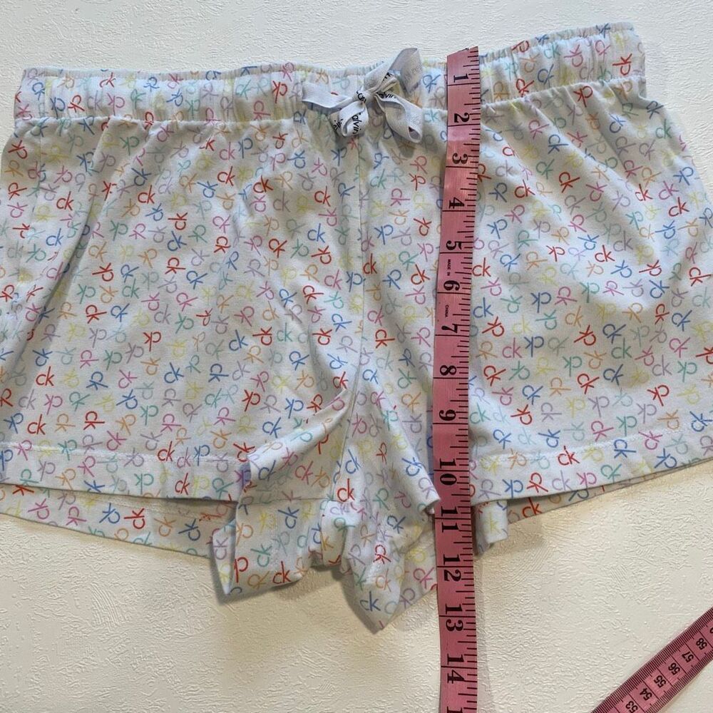 Calvin Klein Sleepwear Cami & Shorts Pajama Set Women Size M Multicolor CK Print - Picture 9 of 10